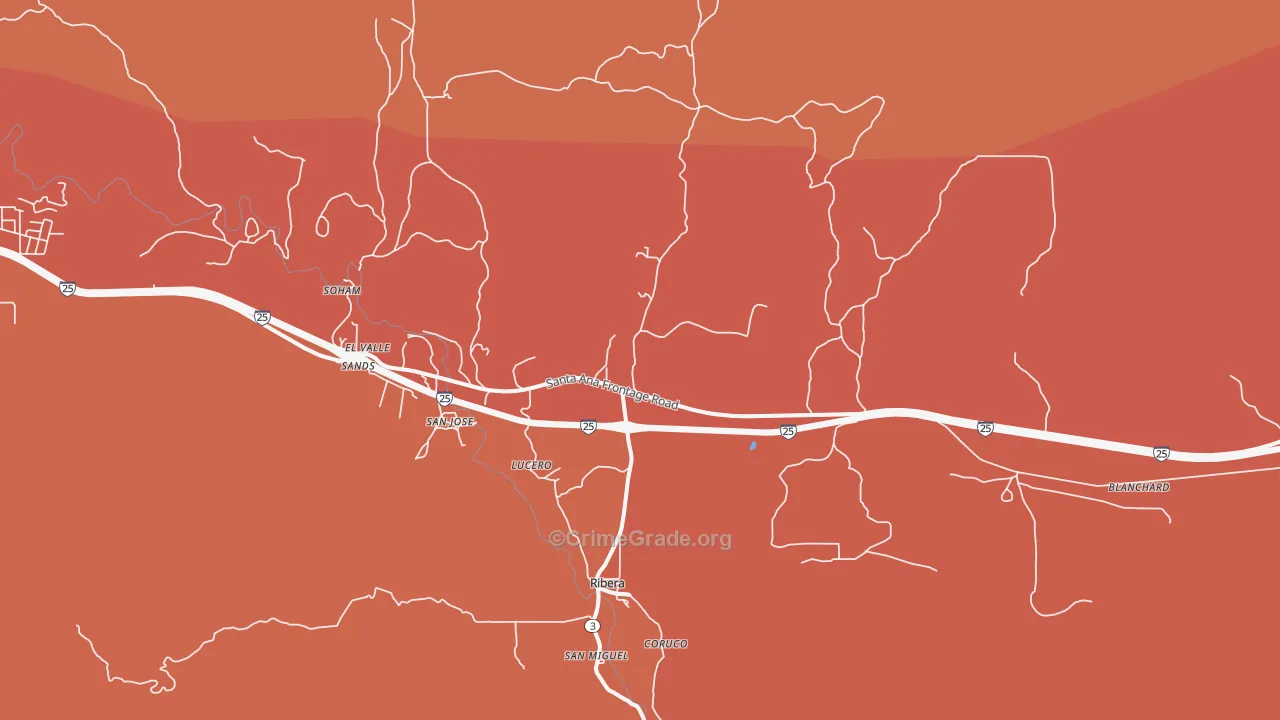 El Ancon, NM Map of Arson Rates