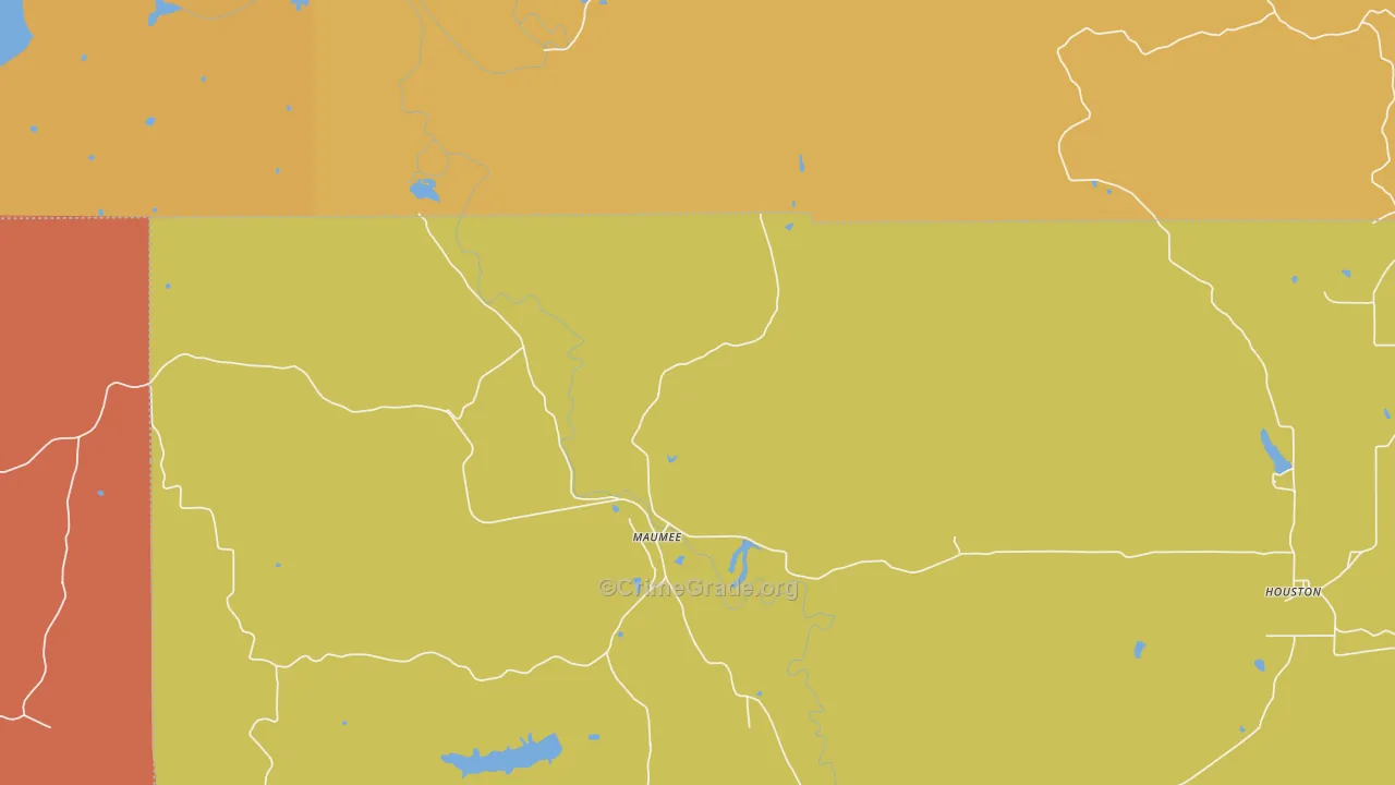 Elkinsville, IN Map of Arson Rates