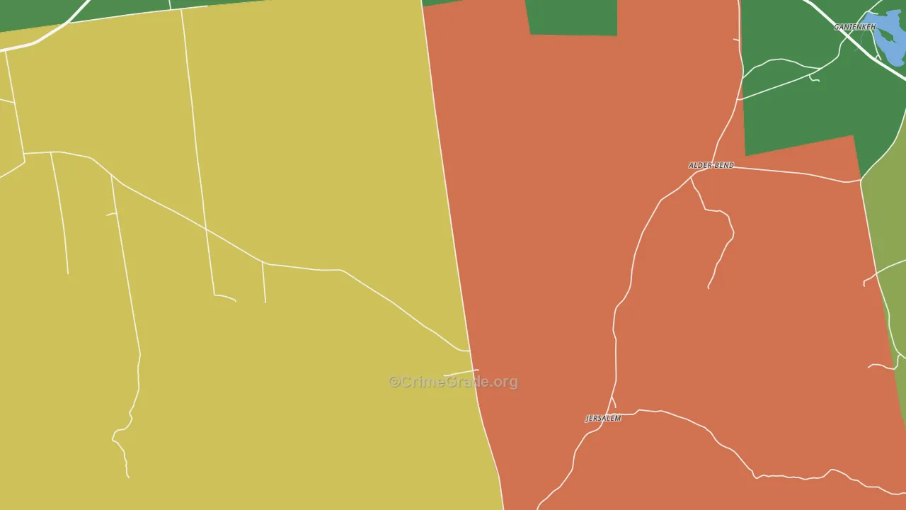 Ellenburg Depot, NY Map of Arson Rates