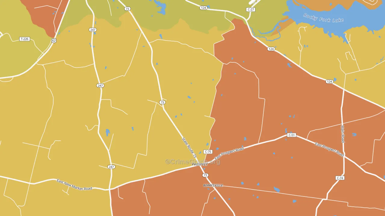 Elmville, OH Map of Arson Rates