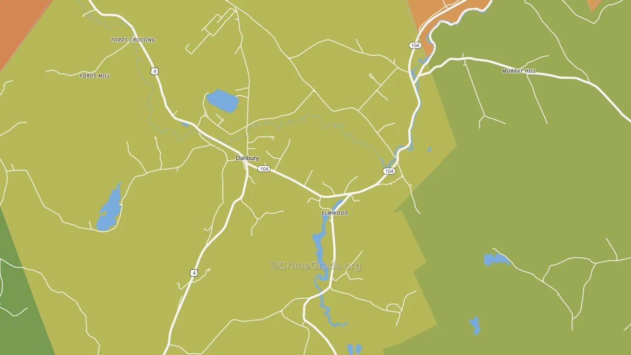 Elmwood, NH Map of Arson Rates