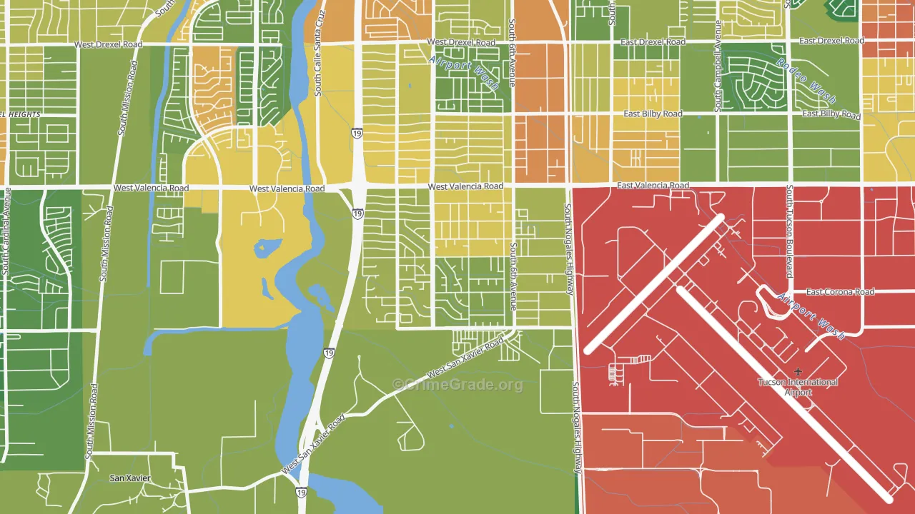 Elvira, Summit, AZ Map of Arson Rates