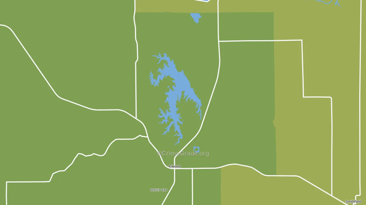 Elwood, NE Map of Arson Rates