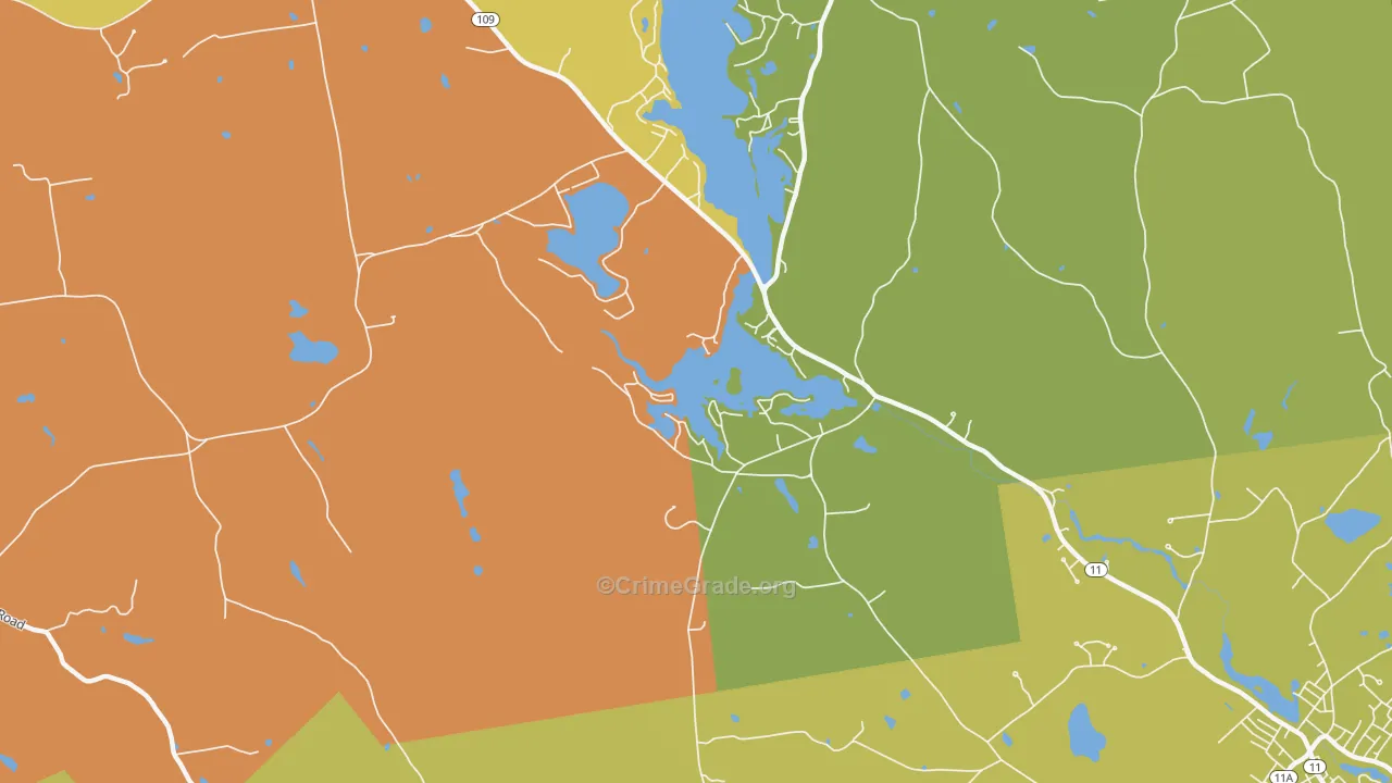 Emery Mills, ME Map of Arson Rates