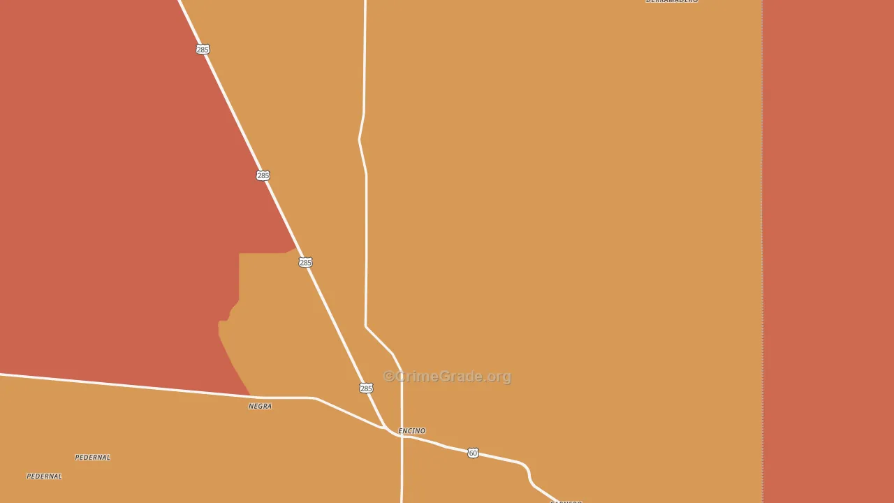 Encino, NM Map of Arson Rates