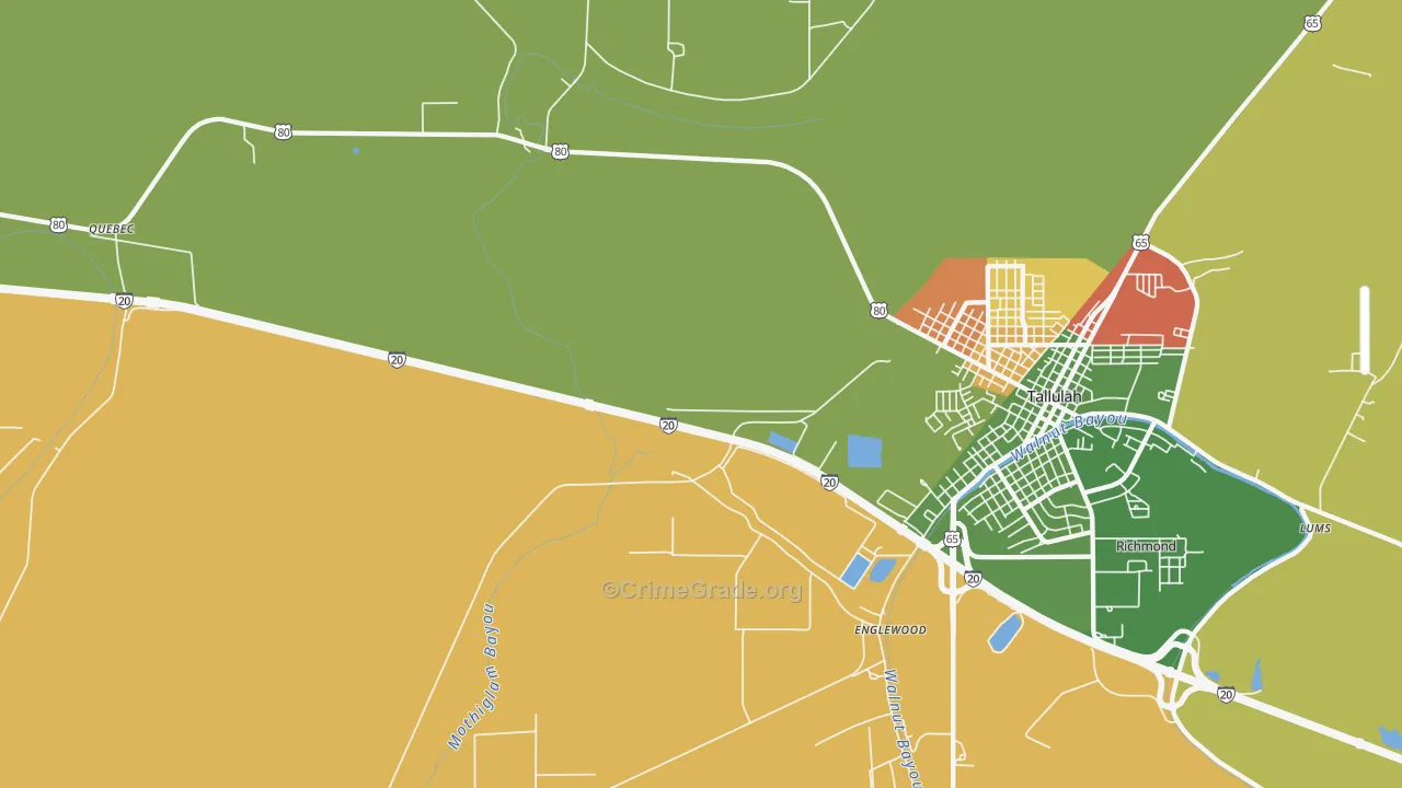 Englewood, LA Map of Arson Rates