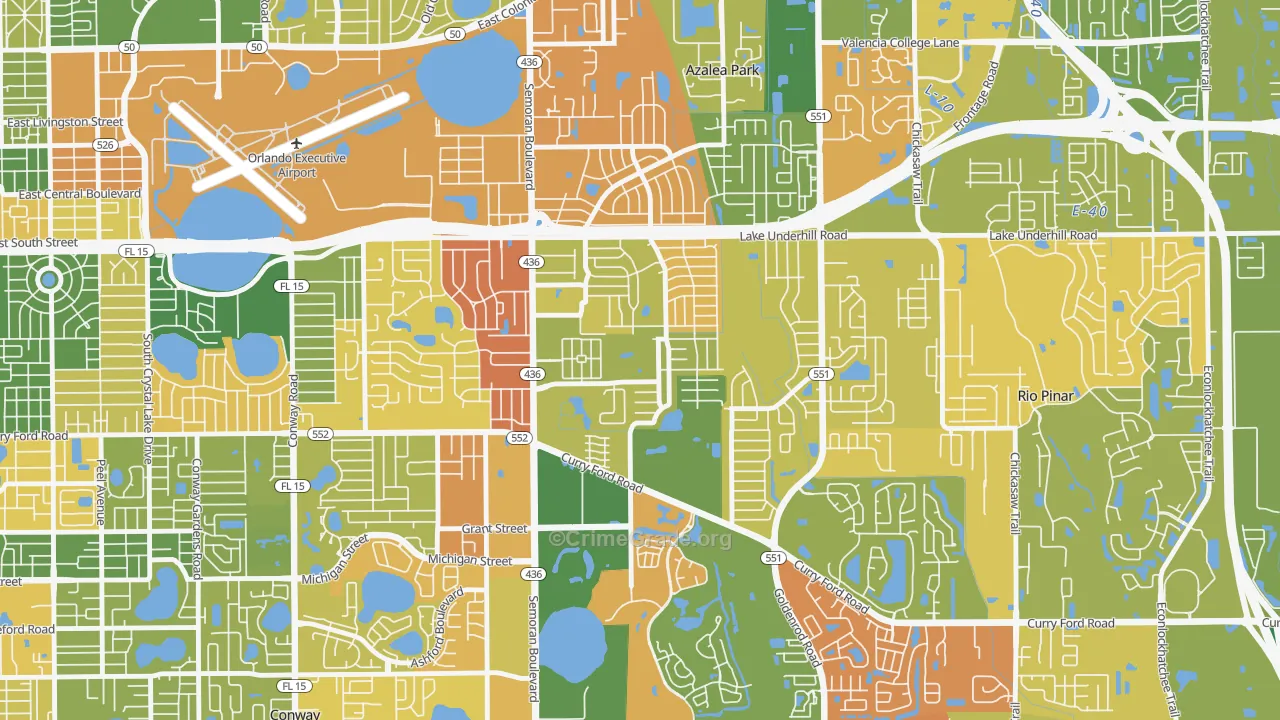 Englewood Park, Orlando, FL Map of Arson Rates