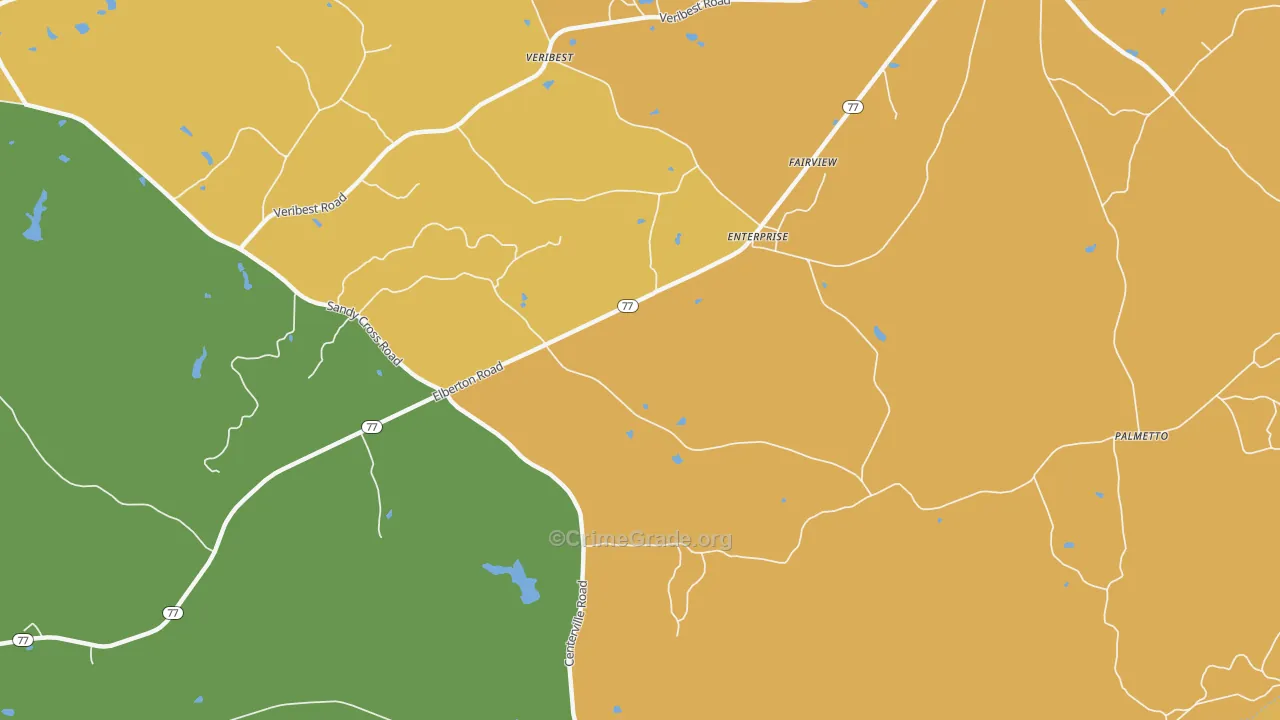 Enterprise, GA Map of Arson Rates