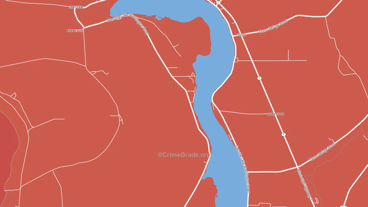Erwin, MS Map of Arson Rates