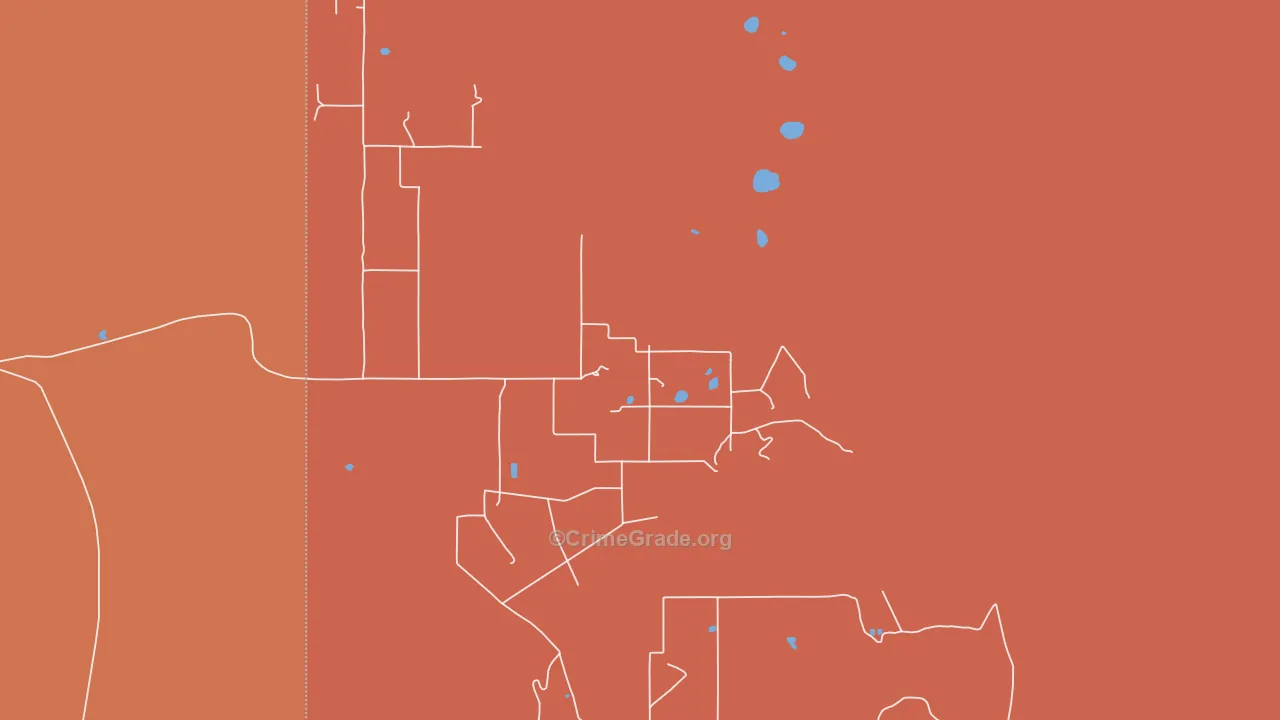 Escudilla Bonita, NM Map of Arson Rates