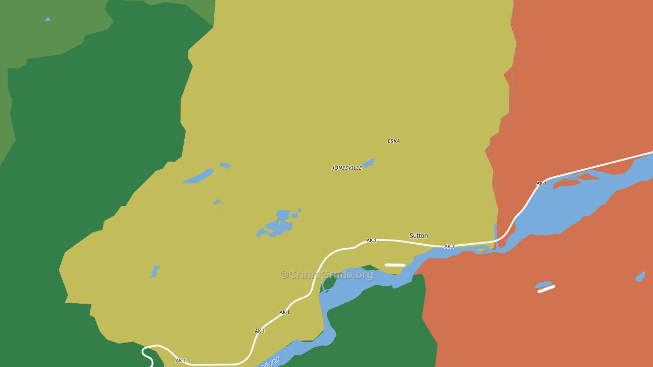 Eska, AK Map of Arson Rates