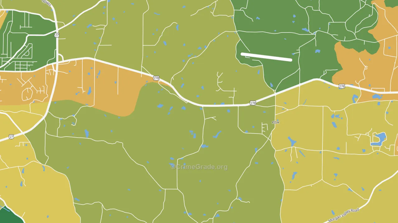 Esom Hill, GA Map of Arson Rates