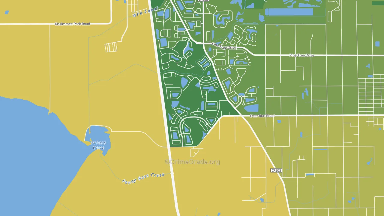 Esprit, St. Cloud, FL Map of Arson Rates