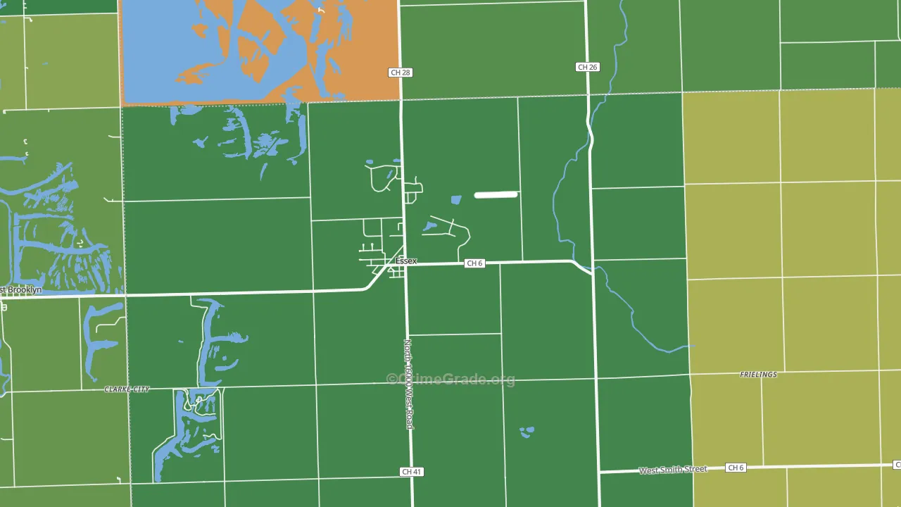 Essex, IL Map of Arson Rates