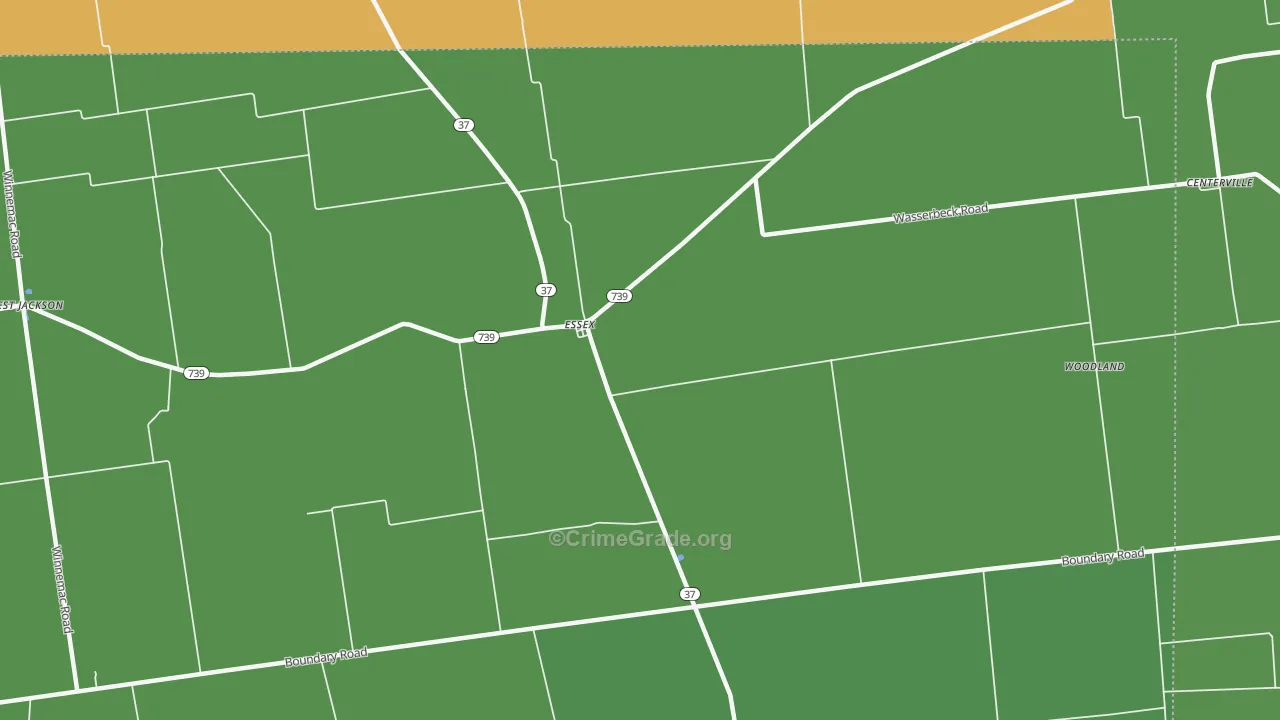 Essex, OH Map of Arson Rates