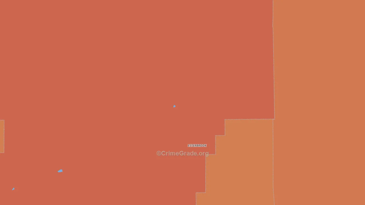 Esterbrook, WY Map of Arson Rates