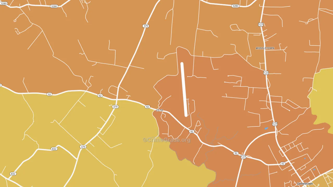 Esto, KY Map of Arson Rates
