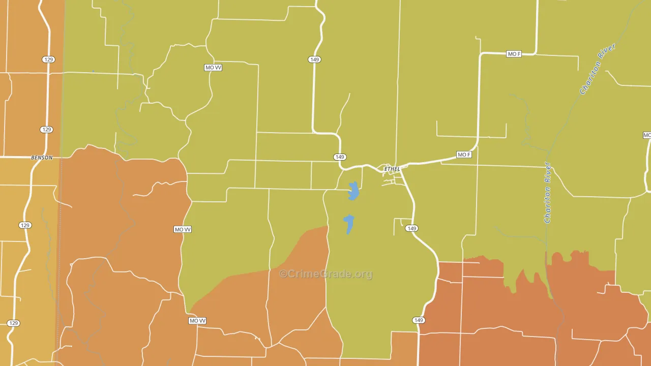 Ethel, MO Map of Arson Rates