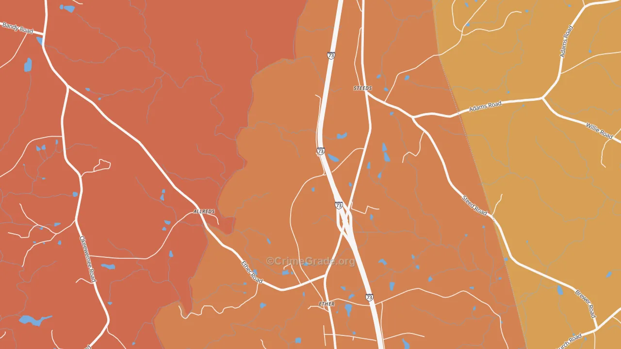 Ether, NC Map of Arson Rates