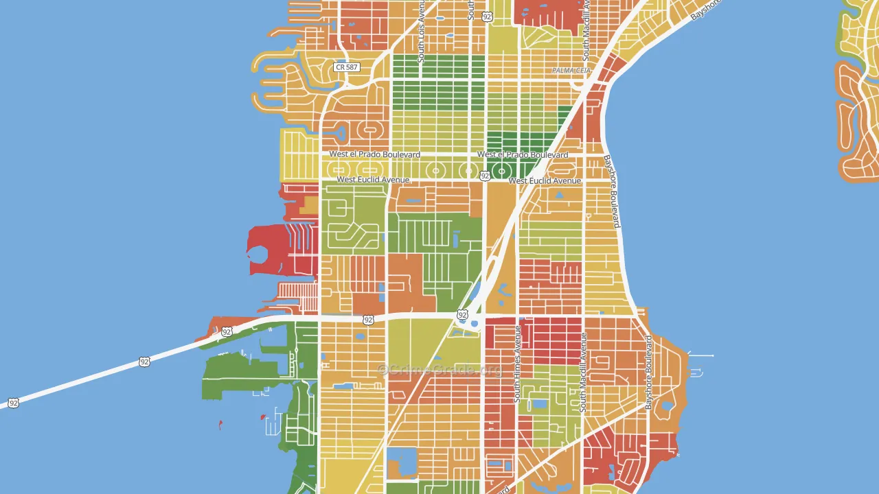 Fairoaks, Tampa, FL Map of Arson Rates
