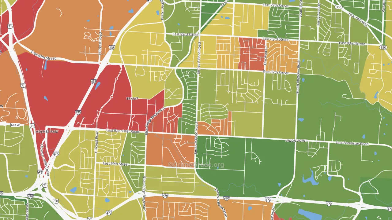 Fairwood and Robandee, Kansas City, MO Map of Arson Rates