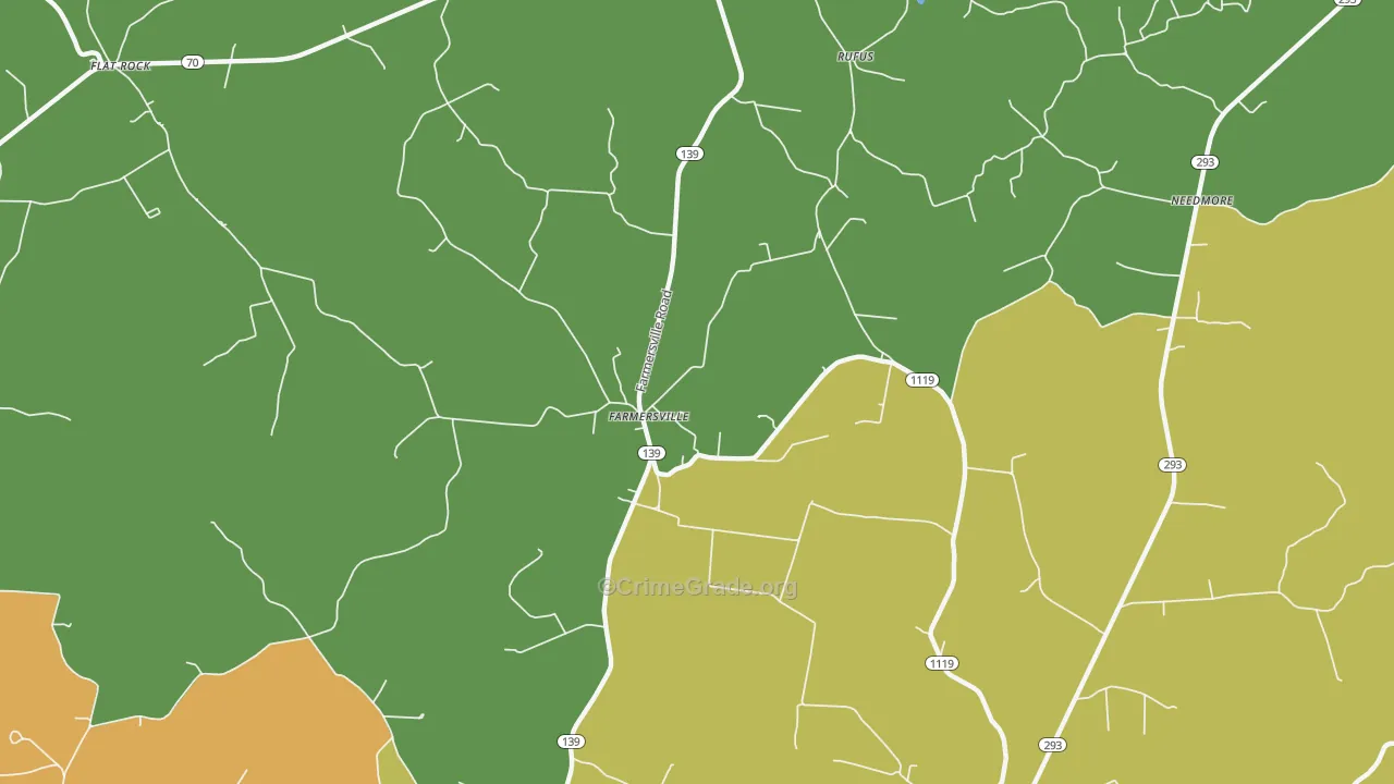 Farmersville, KY Map of Arson Rates