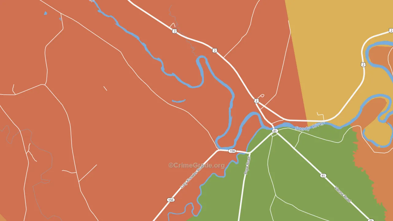 Farmington Falls, ME Map of Arson Rates