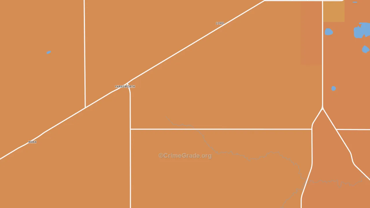 Farnsworth, TX Map of Arson Rates