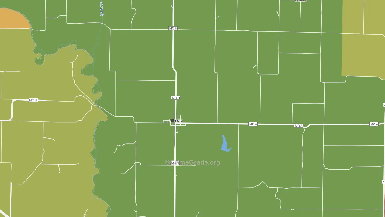 Fillmore, MO Map of Arson Rates