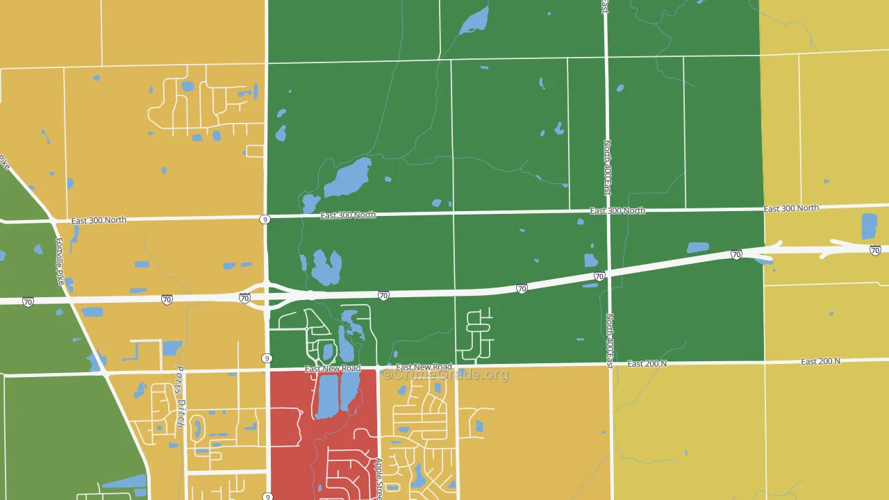 Finly, IN Map of Arson Rates