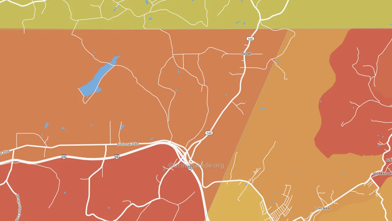 Finzel, MD Map of Arson Rates