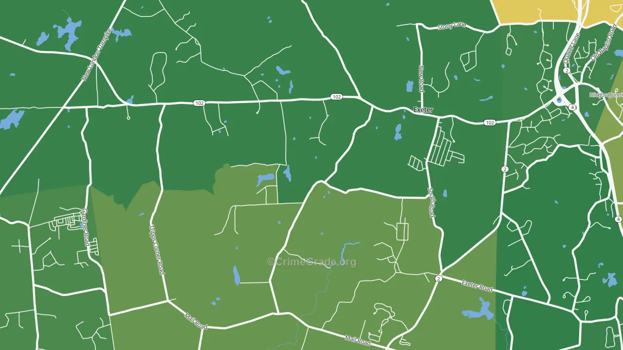 Fisherville, RI Map of Arson Rates
