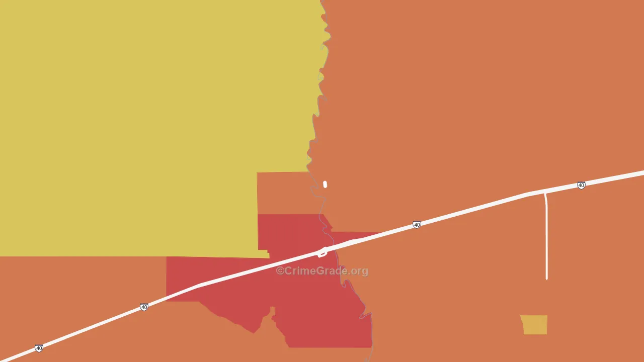 Five Points, NM Map of Arson Rates