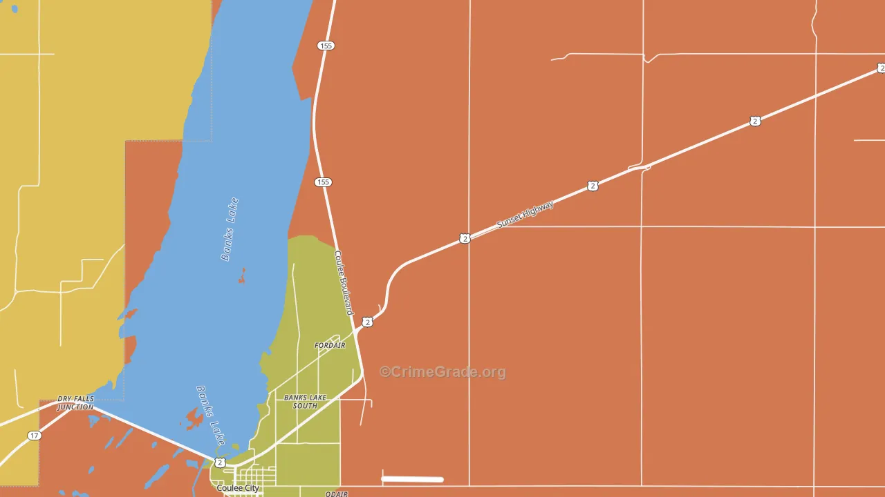 Fordair, WA Map of Arson Rates