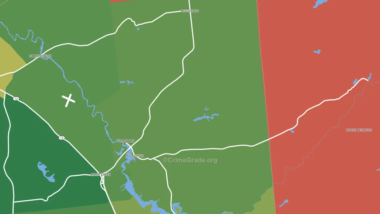 Forestport, NY Map of Arson Rates