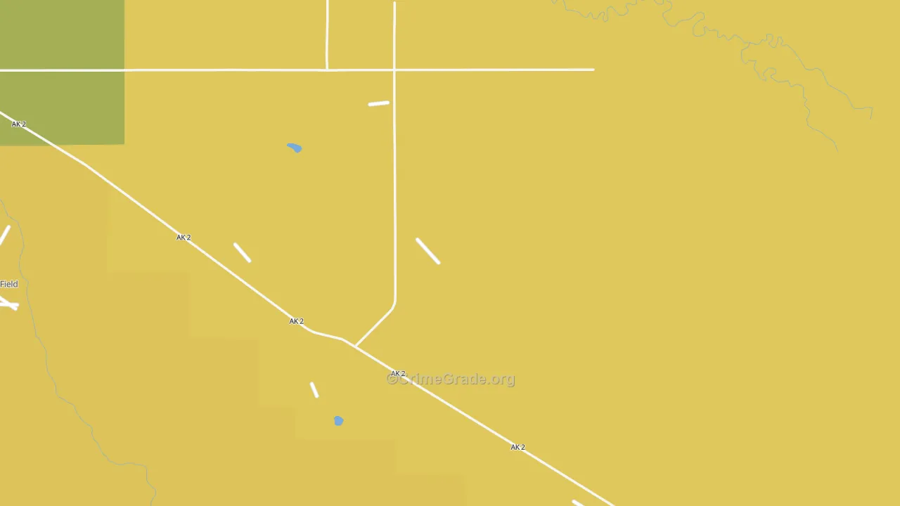 Fort Greely, AK Map of Arson Rates