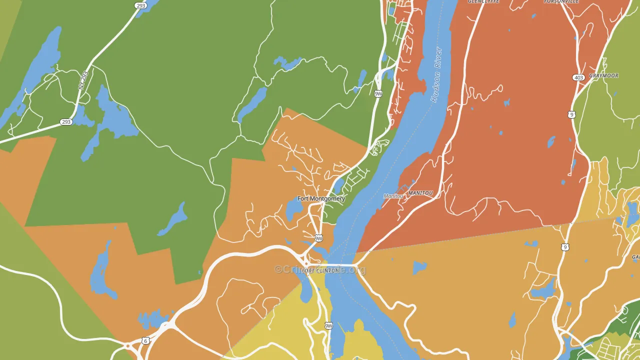 Fort Montgomery, NY Map of Arson Rates