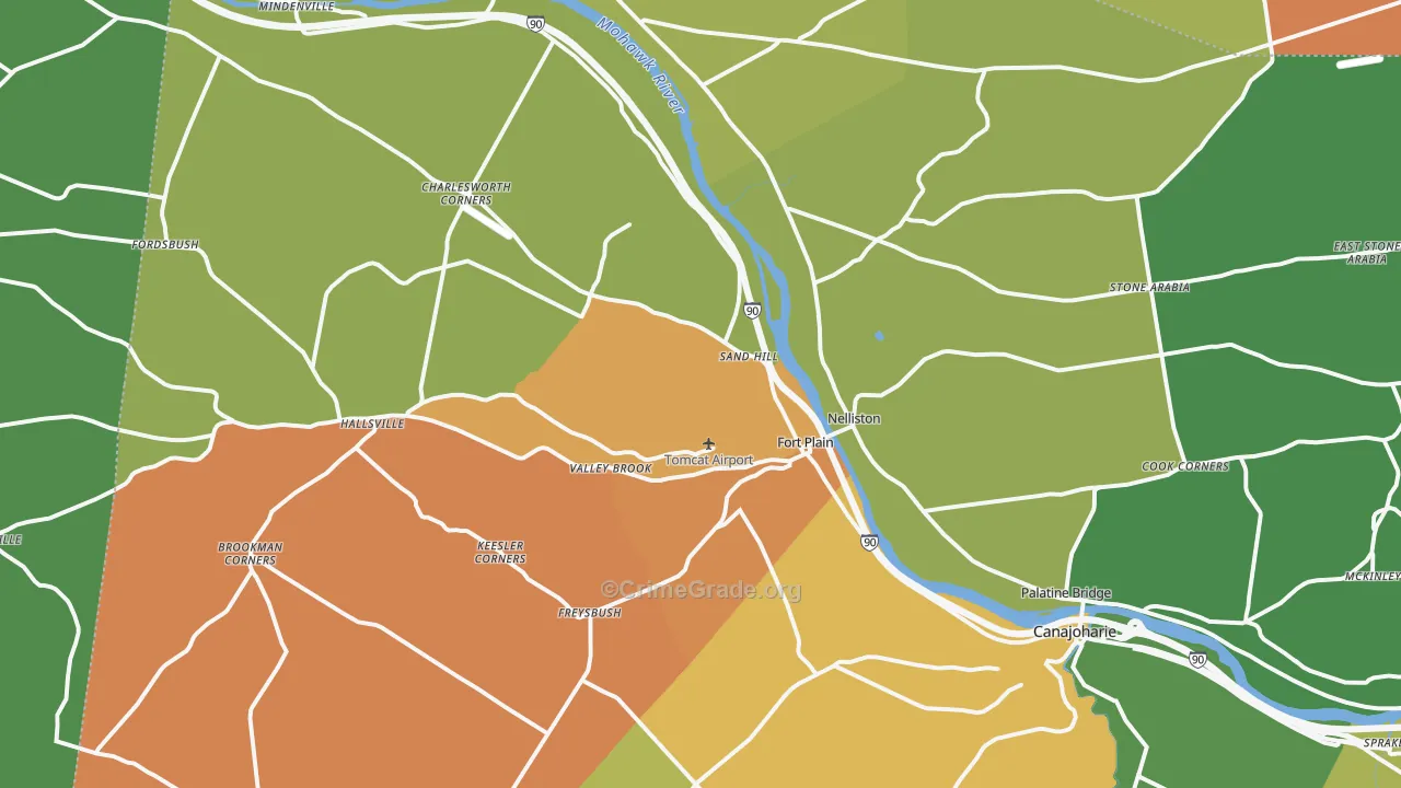 Fort Plain, NY Map of Arson Rates