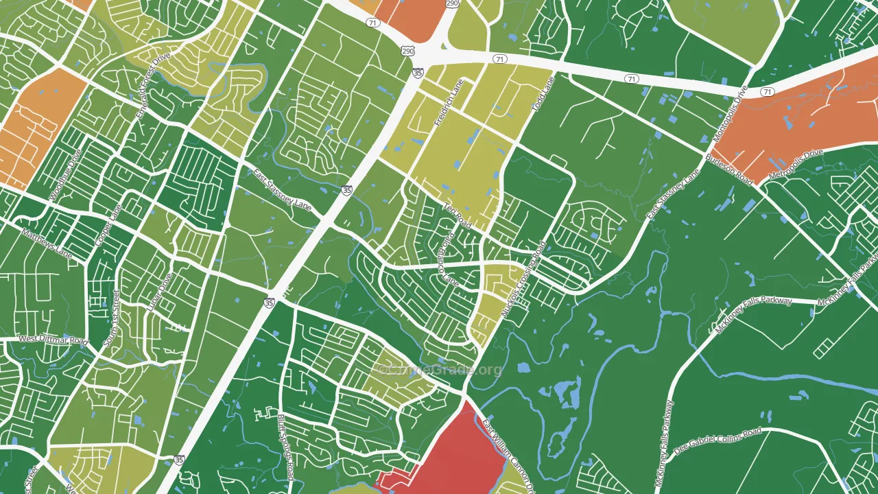 Franklin Park, Austin, TX Map of Arson Rates