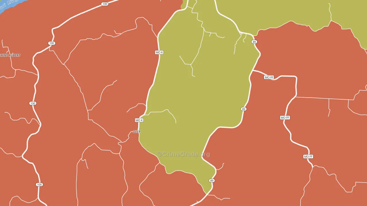 Freedom, MO Map of Arson Rates