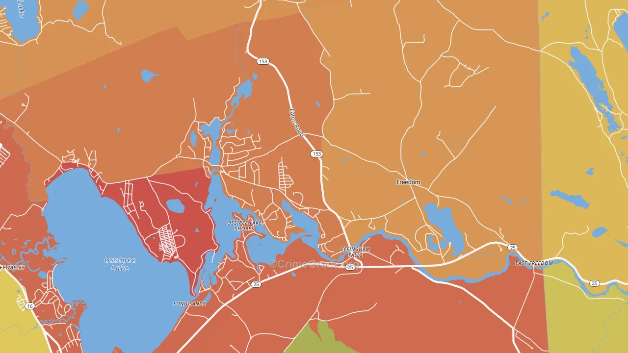 Freedom, NH Map of Arson Rates