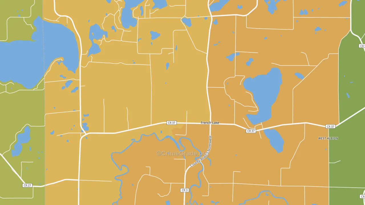 French Lake, MN Map of Arson Rates