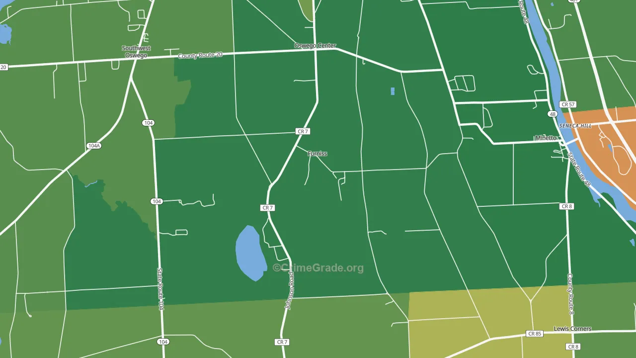 Furniss, NY Map of Arson Rates