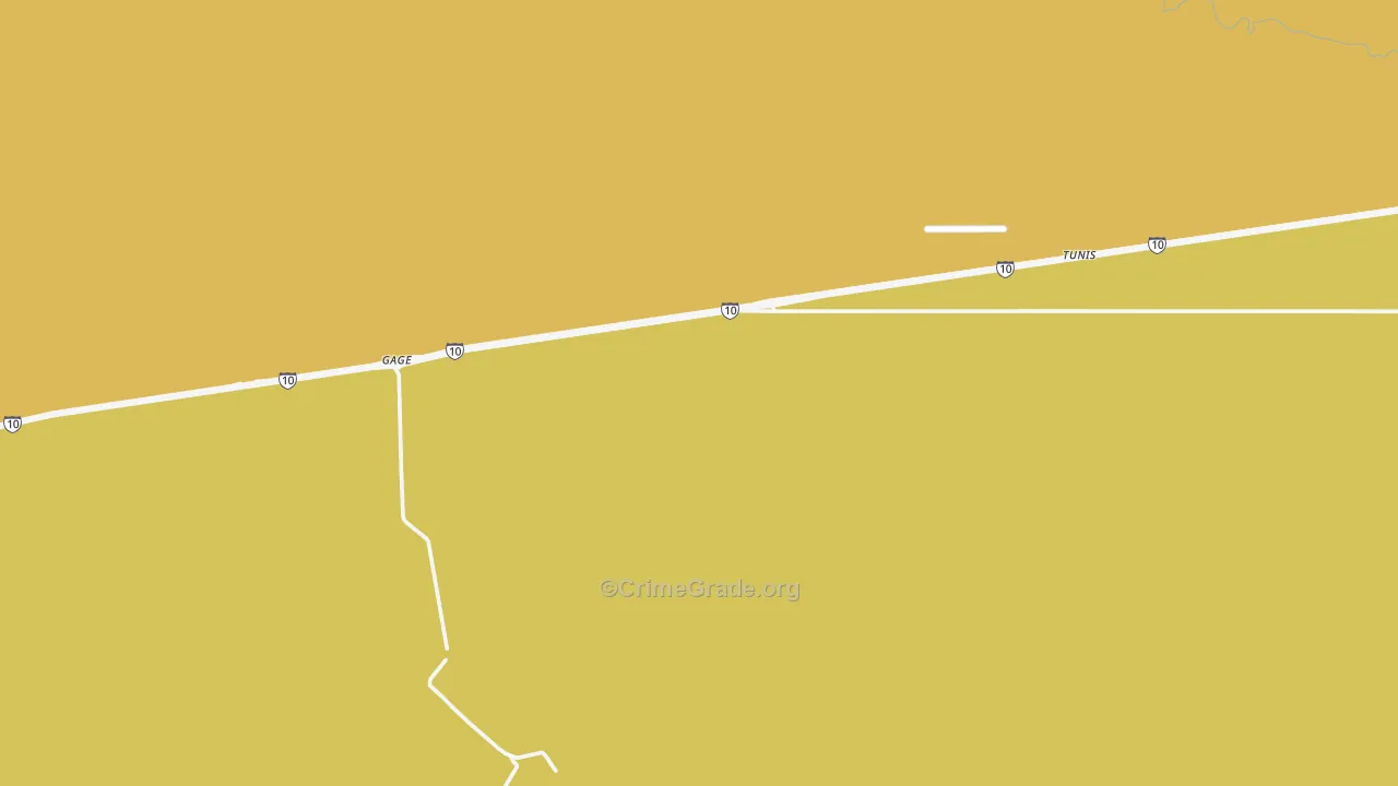 Gage, NM Map of Arson Rates