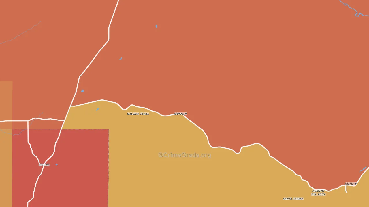 Gallina, NM Map of Arson Rates