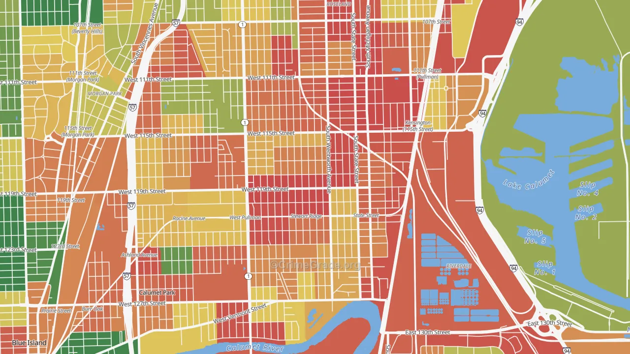 Gano, Chicago, IL Map of Arson Rates