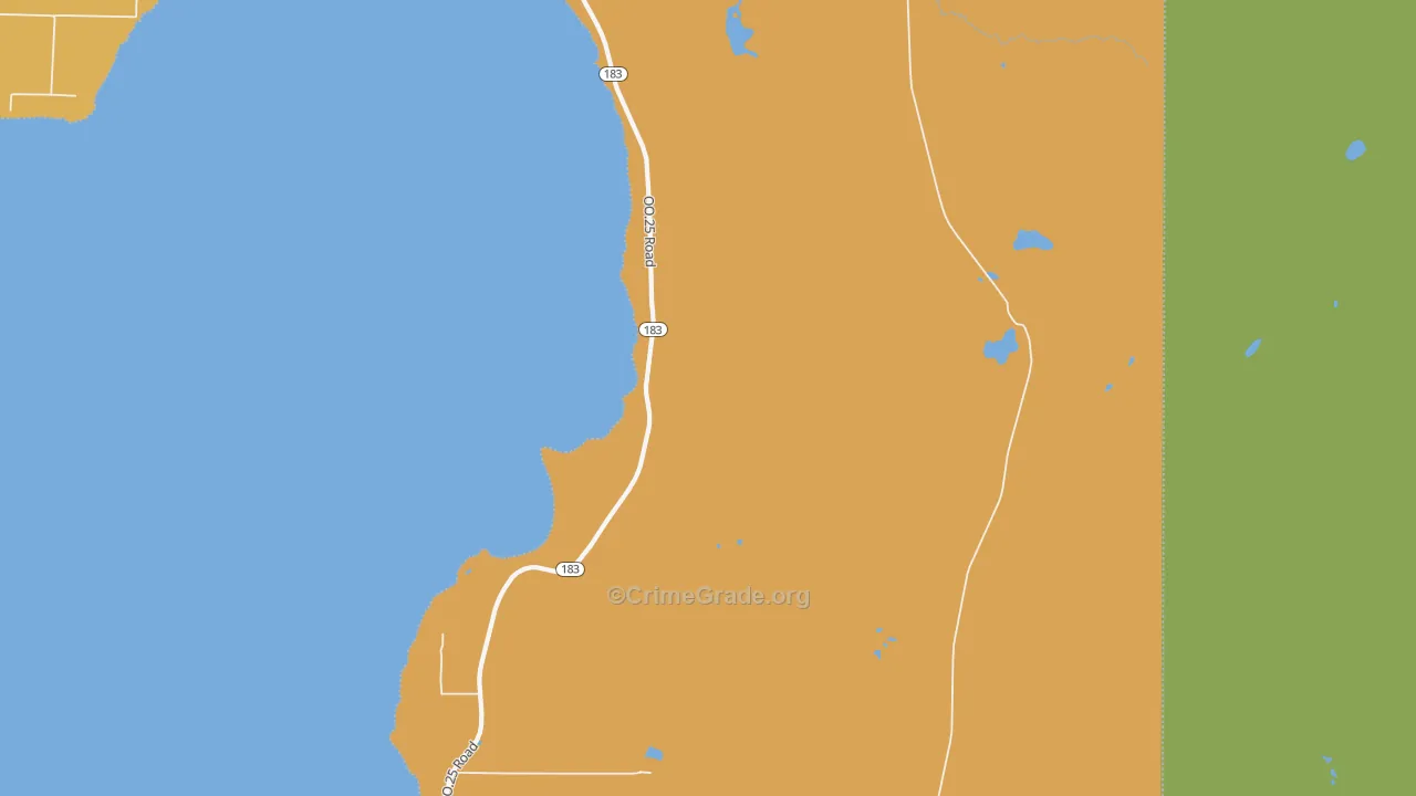 Garden Corners, MI Map of Arson Rates