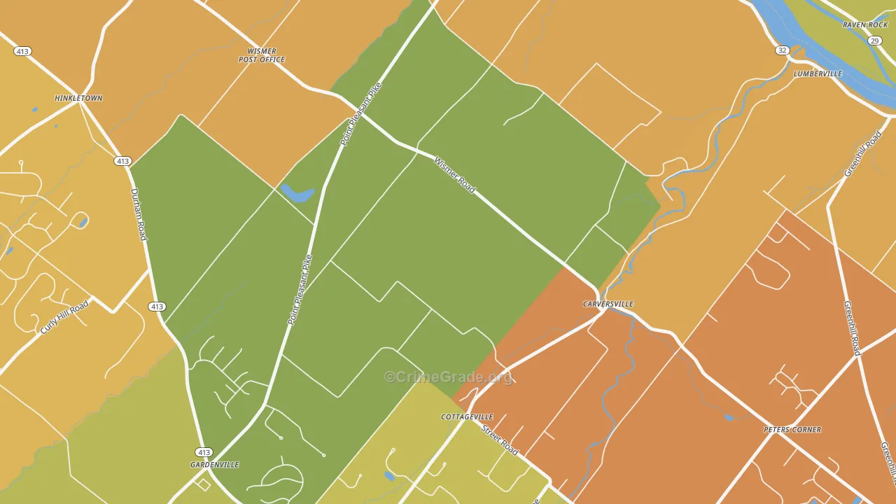 Gardenville, PA Map of Arson Rates