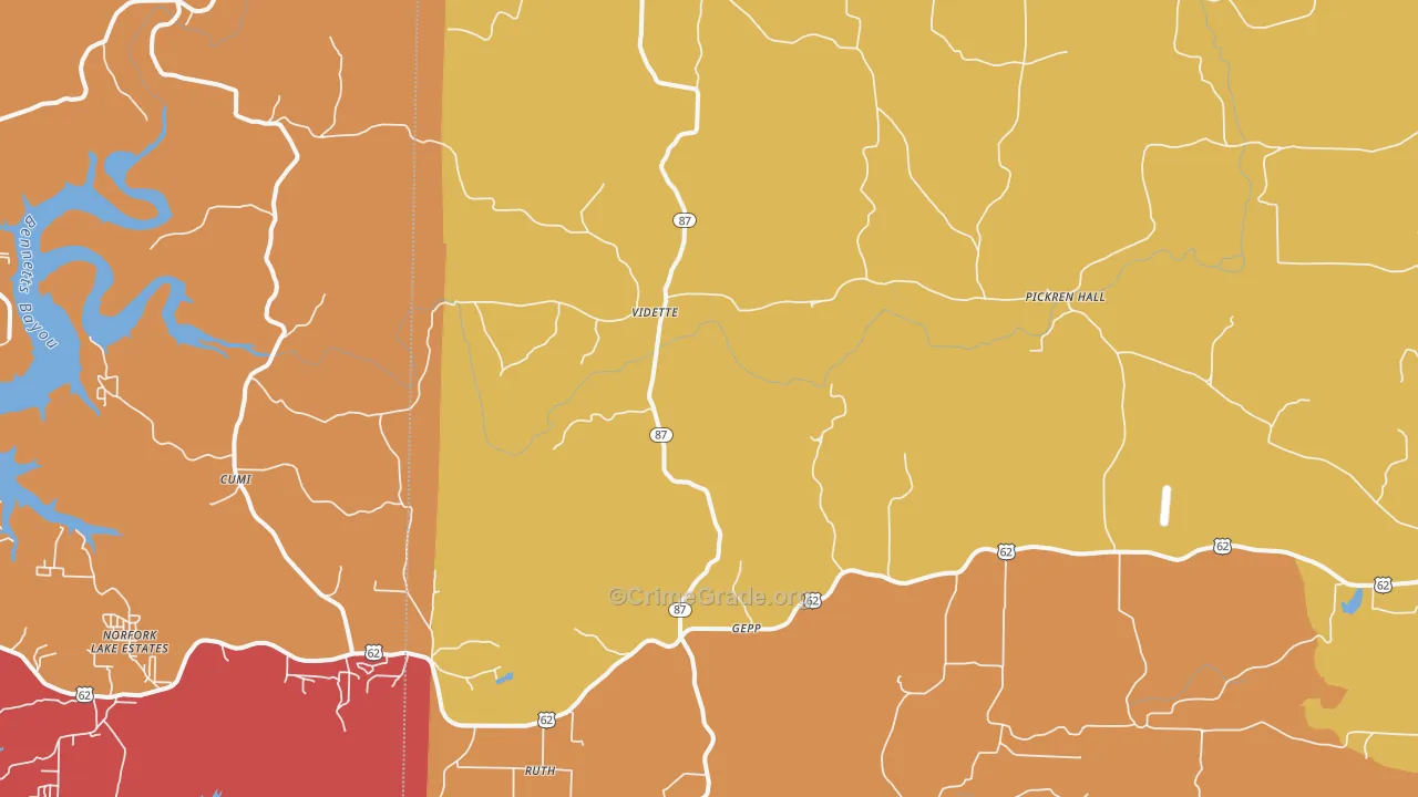 Gepp, AR Map of Arson Rates