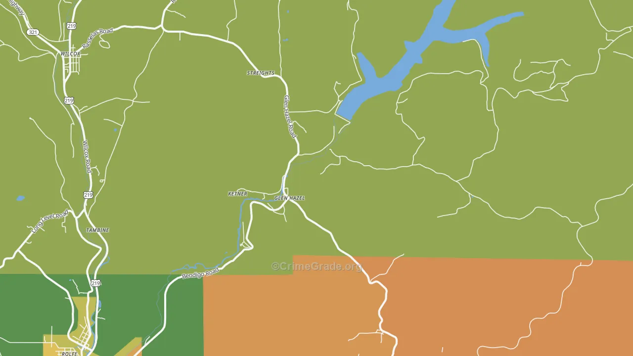 Glen Hazel, PA Map of Arson Rates